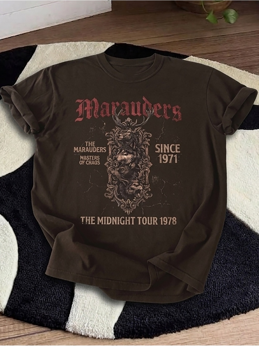 Marauders Midnight Tour 1978 Shirt, Rock Music Graphic Tee - Unisex Dark Chocola